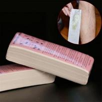 100 Pieces Nonwoven Hair Removal Paper Strips Waxing