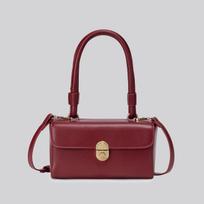 Handbag - A Niche Commuter Crossbody Box-style Bag raudona