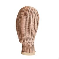 Hat Stand, Wig Display Holder, Rattan Unique Storage Organizer, Headdress for