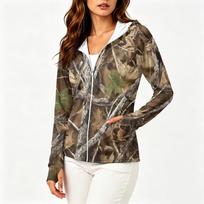 Women Lightweight Zip Up Hoodie Jacket with Hood Long Sleeve Pockets Printed Sun Protection Outerwear for Outdoor Activities XXL kupranugaris