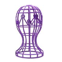 New Holder Foldable Wig Stand Hat Cap Wig Accessories Storage Rack Multi-Purpose Wig Head Stand violetinė