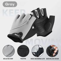 Cycling Bike Gloves Half Finger Shockproof Breathable MTB Mountain Bicycle Sports Gloves Men Women Cycling Short Gloves S