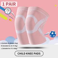 1Pair Knee Support  Knee Brace  Knee Protector Pads for Children Kids Boy Girl Outdoor Sport Basketball Volleyball Running S  For Below 25kg rožinė