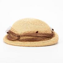 Women Summer Berets Straw Bowler Hat curved Roll Brim Summer Fedora Hat Veil Bowknot Lady Wedding Party Dress Hat Beach Sun Hat ruda