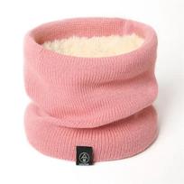 Thick Velvet Knitted Full Face Mask Scarf Unisex Winter Warm Neck Warmer Snood Muffler For Women And Men rožinė