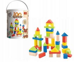 Klocki Drewniane - 100 Klocków Blocks Klocki Eko 61685