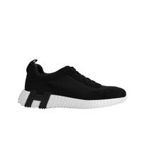 (w) Hermes Bouncing Sneaker Tinklelis Suede Ožkos Oda & Noir 36W