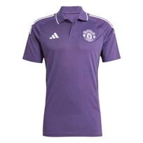 Adidas Manchester United Tiro 25 Competition Polo marškinėliai Aurora Plum/Juodi/Balti Vyriški Viršutiniai Drabužiai Raudoni JP3105 M