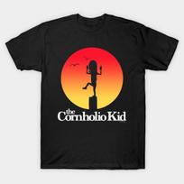 Men Black Print T-shirt The Cornholio Kid No-Cut Transfer Paper Print Cotton Tshirt 3XL juoda