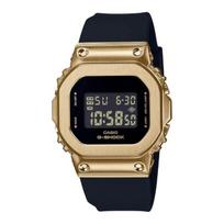 [NAUJAS] Casio G-Shock GM-S5600GB-1 Metalu dengtas laikrodis, Auksinis ir Juodas „Ryškių spalvų“ leidimas, Plona S serija, Unisex, Atsparus vandeniui 20 ATM, Atsparus smūgiams