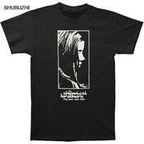 fashion tshirt men cotton brand teeshirt Chemical Brothers MenS Dig Your Own Hole Slim Fit TShirt Coal Breathable Tee Shirt S