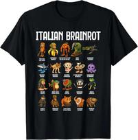 Italian Brainrot Italian Brainrot Funny Memes Boys T-Shirt unisex T-Shirt 2XL