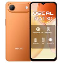 Oscal FLAT 3C 4G AI išmanusis telefonas 16GB+128GB 6.56  Android 16 5000mAh Mobilusis telefonas 4+128 oranžinė