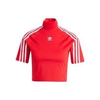 adidas Originals moteriški trumpi aptempti trumpomis rankovėmis marškinėliai su paaukštintu kaklu IV9320 XS