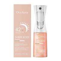 Sunglaze Skaidrus Kūno Purškiklis Apsauginis nuo Saulės SPF 42 Blizgantis Kūno Apsauginis nuo Saulės, Odą Švytinčiu Darantis Drėkinantis Purškiklis Veidui, Kūnui Visų Odos Tipų