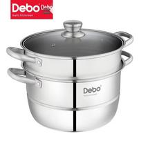 Debo 28cm Stainless Steel Double Layer Steamer Pot
