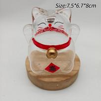 Piggy Cute Cat Bank Cash Coins Storage Box Lucky Savings Money Box Desktop Ornament Kids Gift Gold Coins Cash Storage Tank