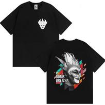 Best-selling Boris Brejcha Electronic Music Men's and Women's Summer Pure Cotton 100% Printed T-shirt S