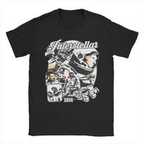 New Arrival  Interstellars T Shirt for Unisex Women  Cotton Tshirts Short Sleeve Clothes S