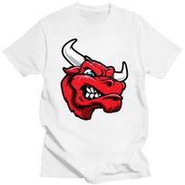 Pit Bull T Shirt Angry Red Rhinoceros  Mens Short Sleeve Slim Tee-Shirt High Quality Breathable Cotton Clothes beach man t shirt S įvairiaspalvis