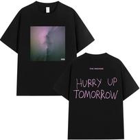 Rapper The Weeknd Hurry Up Tomorrow Tour Album Graphic T Shirts Men's Vintage Fashion Oversized Cotton T-Shirt Gothic Streetwear 4XL