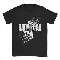 Radioheads LIGHTNINGS T-Shirts Men  Vintage Cotton Tee Shirt Crew Neck Short Sleeve T Shirts Adult Clothes S įvairiaspalvis