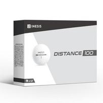 Decathlon Inesis 100 serijos 2 sluoksnių golfo kamuoliukai, balti (12 vienetų pakuotė)