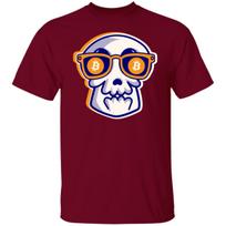Bitcoin BTC Skull Cryptocurrency T-Shirt S įvairiaspalvis