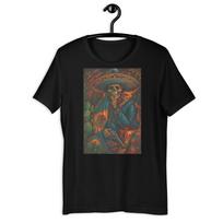 Mexican Skull Bandit Sombrero Gun Chicano Art T-Shirt Graphic Design S įvairiaspalvis