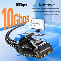 SAMZHE CAT6A Pure Copper Braided Ethernet Cable
