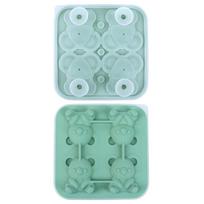 Di Ruien Koala Easy-Release Silicone Ice Cube Tray (2-Pack) smaragdo žalios spalvos