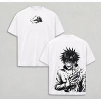 Fushiguro Megumi Anime T Shirt Jujutsu Kaisen Y2k  Cotton T-shirt For Men's Clothing Casual Short Sleeve Tees Tops S