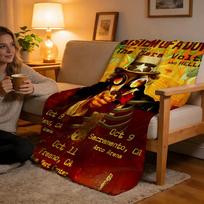 Throw High-Density Short Plush Blanket For Sofa Nap Air-Conditioned Room Soft Skin-Friendly System Of A Down Band Singer 75x90cm