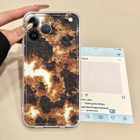 Clear Cover Phone Case for iPhone 13 12 11 Pro Max 16e 17 Air 7 8 SE XR 15 14 16 Plus XS Retro Rust Design iPhone 13