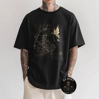 Y2K Grunge Alt Goth Fairy Sigilism Vintage Graphic T-Shirt S įvairiaspalvis