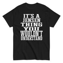 Its a Jensen Thing Family Reunion First Last Squad Name T Shirt S įvairiaspalvis