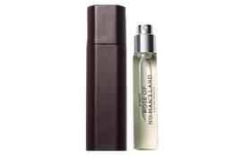 Byredo Perfume Sample Set Travel Set 12ml & Black/Burgundy Leather Pouch Shell No Man's Land Rose, Burgundy, Travel Pack