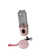 Portable Mini Juicer Mixer USB Rechargeable Fruit Extractor Cup Auto Juicing Cup  Travel rožinė