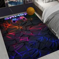 Gaming Rug for Boy Room Gamer Rug Boys' Game-Themed Bedroom Carpet Game Controller Carpet for Game Room Esports Room 40cm x 60cm