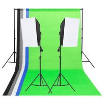 Vidaxl Zestaw Do Studia Fotograficznego, Tła I Softboxy