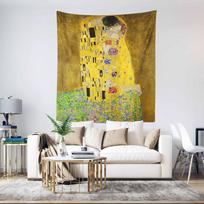 The Kiss Tapestry by Gustav Klimt 75x100 juoda