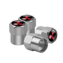 For Car Wheel Tire Valve Caps Tyre Rim Stem Covers Dustproof Mitsubishi Ralliart Lancer 9 EX Outlander ASX Competition Outlander