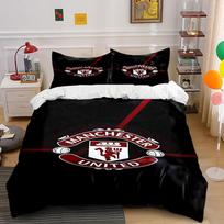 Manchester United logo pattern. Bedding sets Duvet cover sets Duvet covers Pillowcases(1 * Duvet Cover 2 * Pillowcases without duvet insert) 135x200cm
