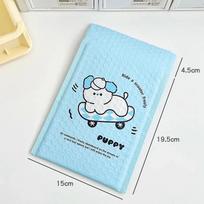 10Pcs Korean Cute Puppy Candy Color Bubble Mailers Kpop 3-inch Photo Card Packing Bag Kawaii Shockproof Shipping Envelopes Bag (Blue,15*24cm) mėlyna