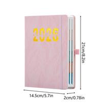 2026 Planner A5 Paper Agenda With Tab Daily Weekly 2026 Calendar Planner For Home School College Office Appointment Academic rožinė