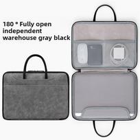 New Premium Suede Laptop Sleeve Case Waterproof 13-16inch Notebook Cover Anti-Scratch Smooth Zipper Laptop Bag Briefcase 13-13.3 Inch juoda
