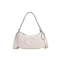 COACH shoulder bag Teri 24 solid color large logo quilted multi-function pocket zipper closure leather underarm hand crossbody medium size women's sidabras