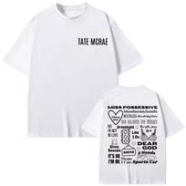 Singer Tate McRae Merch Tshirts Mens Women Hip Hop Fashion Short Sleeve Tshirt Summer Casual Y2k Top Women T Shirt S