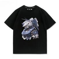 Mobile Suit Gundam Anime Printed Tshirt Mens and Womens Tshirt Mens Top Sports Tshirt 2026 Summer New Tee S