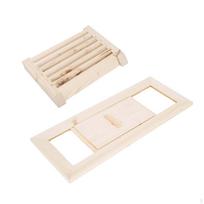 Sauna Vent Kit Panel Wooden Louvers for Steam Room Swimming Pool Bathroom